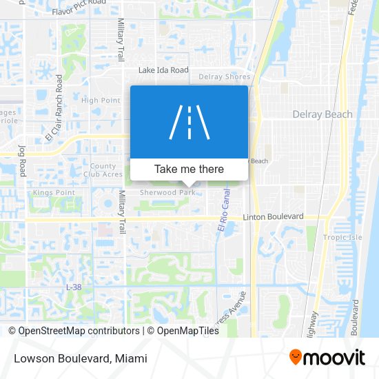 Mapa de Lowson Boulevard