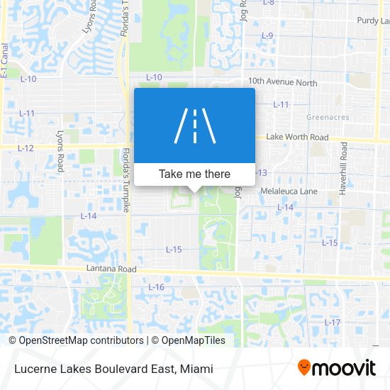 Lucerne Lakes Boulevard East map