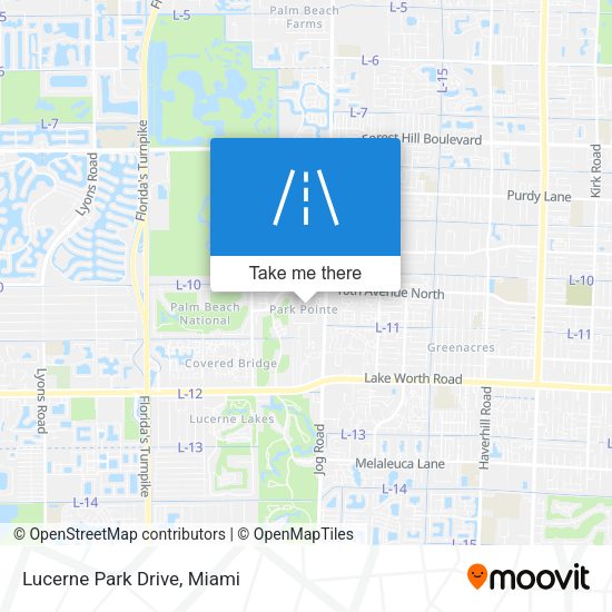 Mapa de Lucerne Park Drive