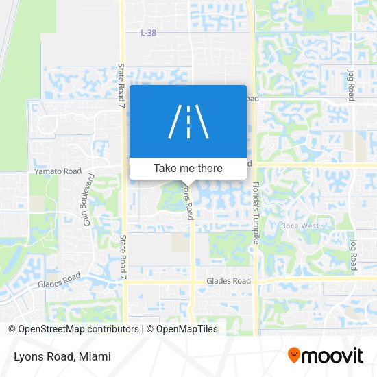 Mapa de Lyons Road