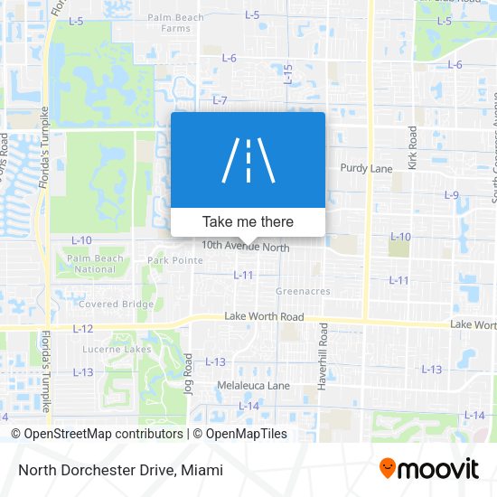 North Dorchester Drive map