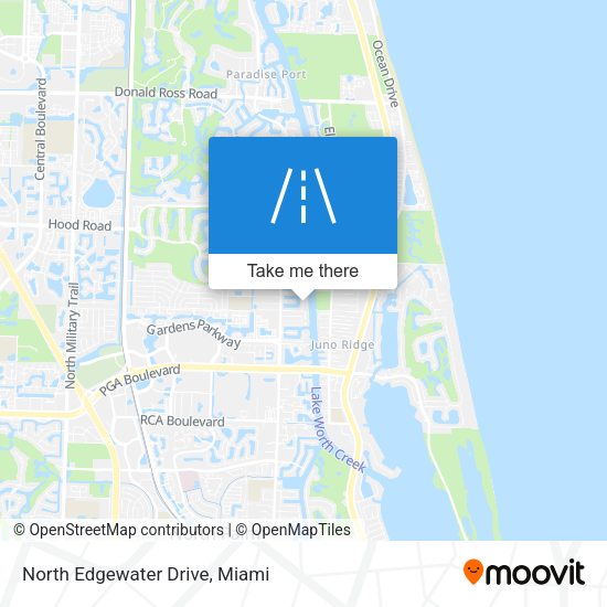 Mapa de North Edgewater Drive