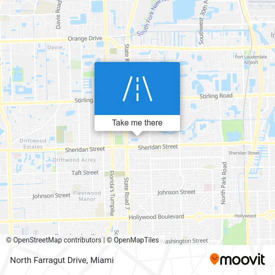 North Farragut Drive map