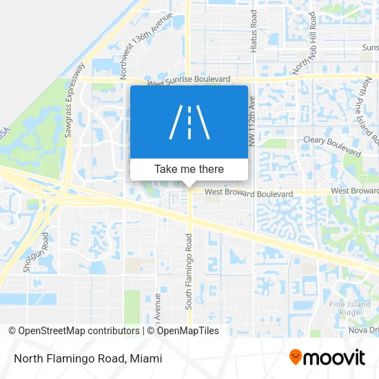 North Flamingo Road map