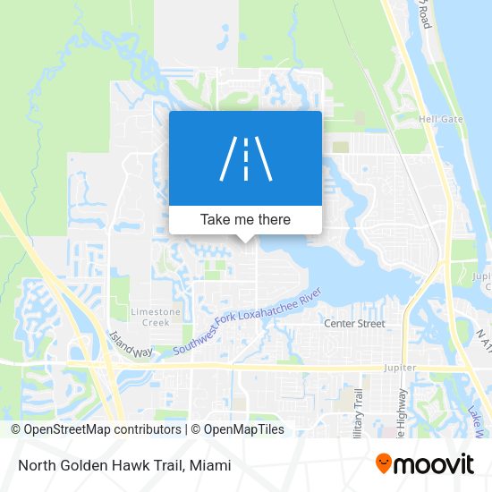 North Golden Hawk Trail map