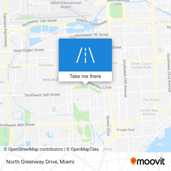 Mapa de North Greenway Drive