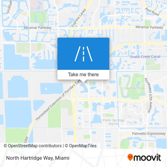 Mapa de North Hartridge Way
