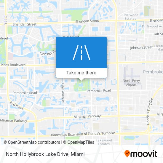 North Hollybrook Lake Drive map