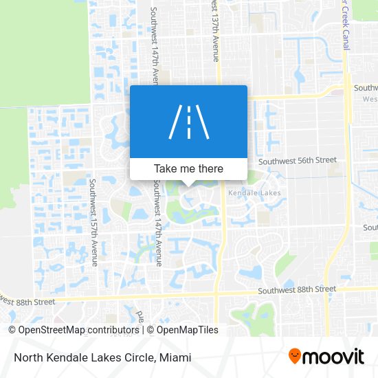 Mapa de North Kendale Lakes Circle