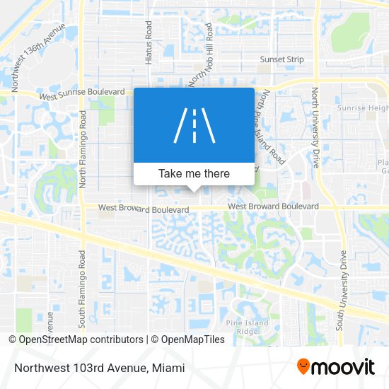 Northwest 103rd Avenue map