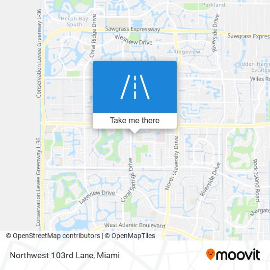 Northwest 103rd Lane map