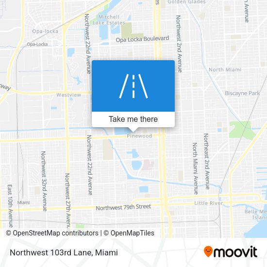 Northwest 103rd Lane map