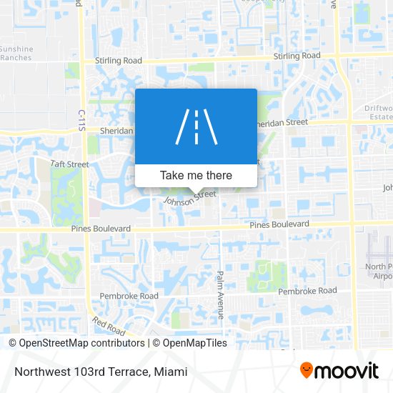 Northwest 103rd Terrace map
