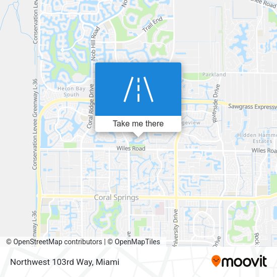 Mapa de Northwest 103rd Way