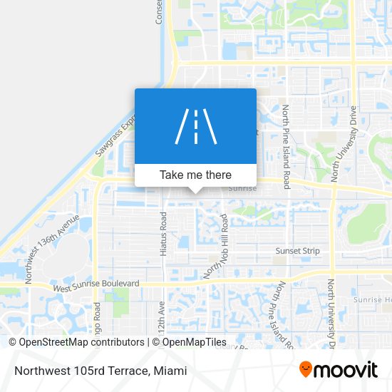 Northwest 105rd Terrace map