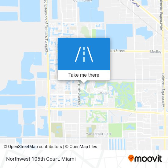 Northwest 105th Court map