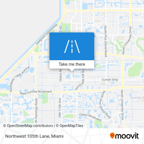 Mapa de Northwest 105th Lane