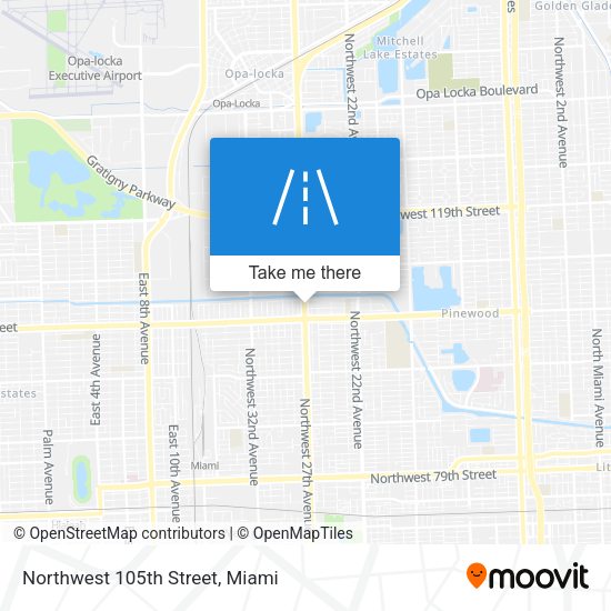 Mapa de Northwest 105th Street