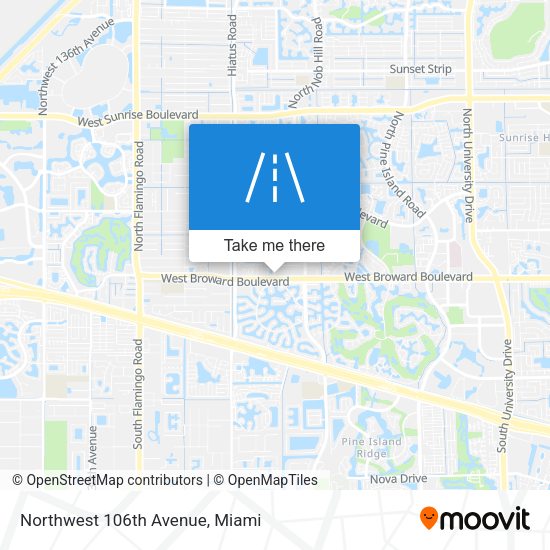 Mapa de Northwest 106th Avenue