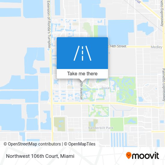 Northwest 106th Court map