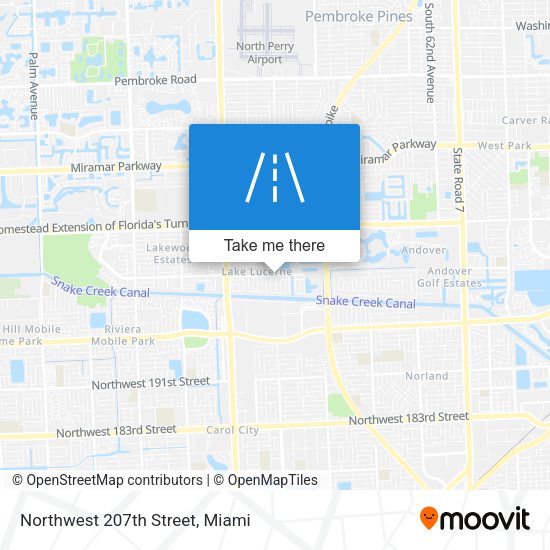 Mapa de Northwest 207th Street