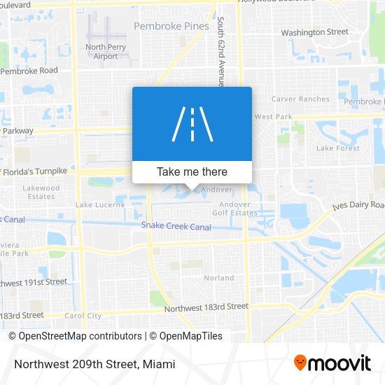 Northwest 209th Street map