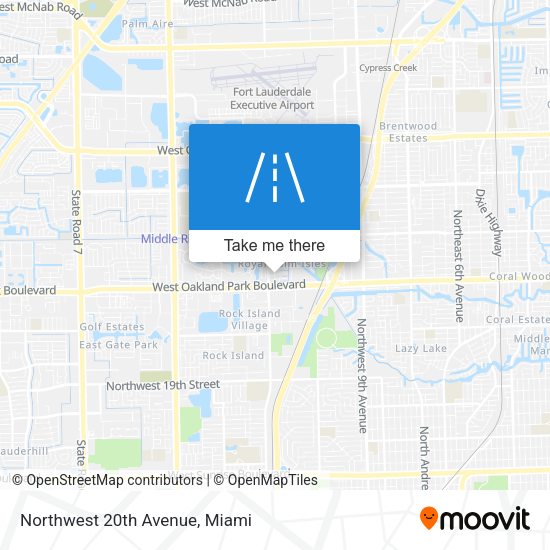Northwest 20th Avenue map