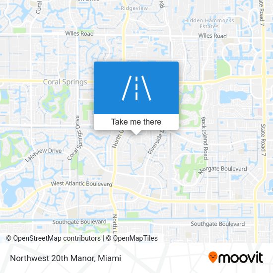 Mapa de Northwest 20th Manor
