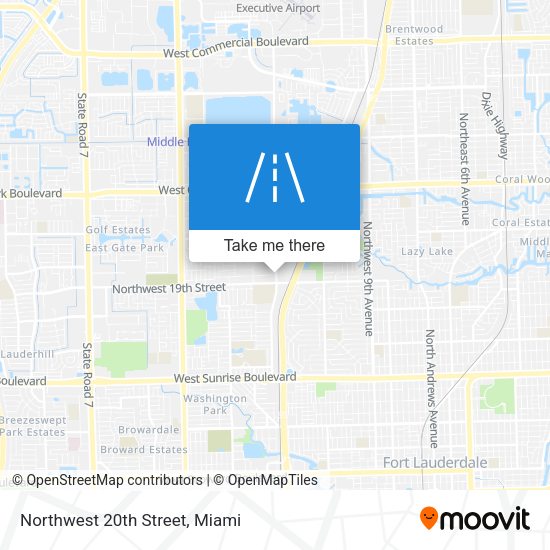 Mapa de Northwest 20th Street