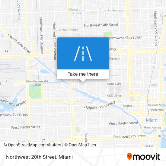 Northwest 20th Street map