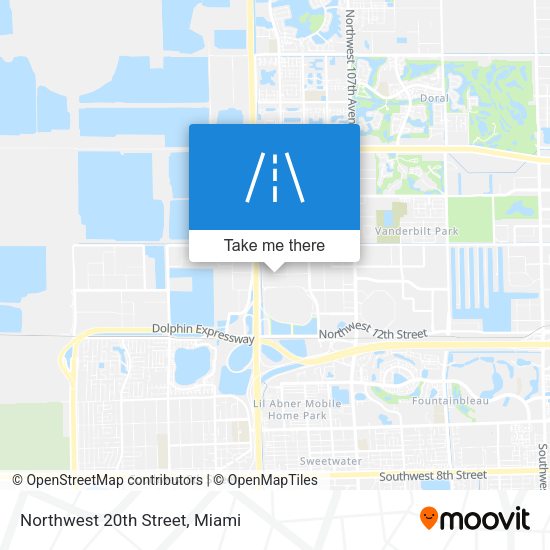 Northwest 20th Street map