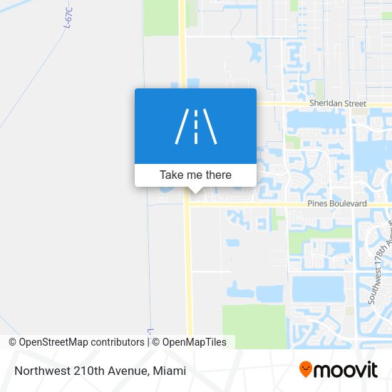 Northwest 210th Avenue map