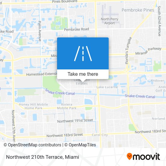 Mapa de Northwest 210th Terrace