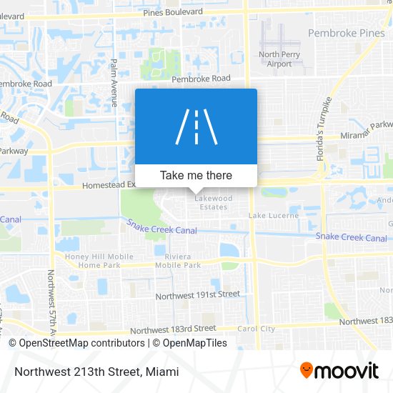 Northwest 213th Street map