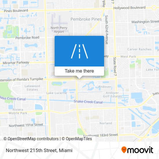 Northwest 215th Street map