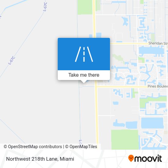 Mapa de Northwest 218th Lane
