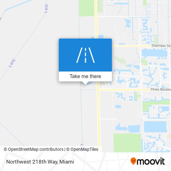 Northwest 218th Way map