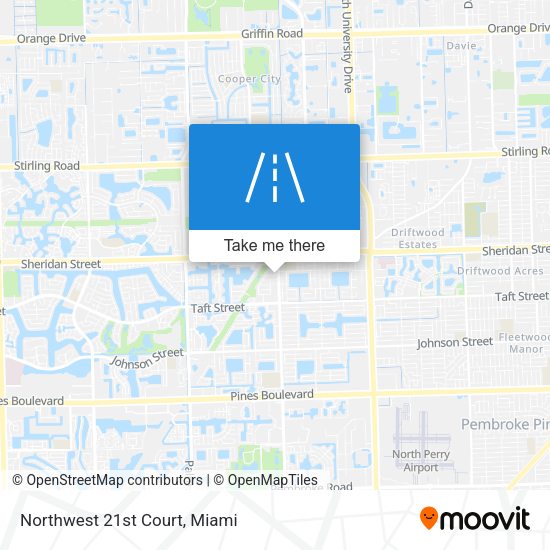 Mapa de Northwest 21st Court