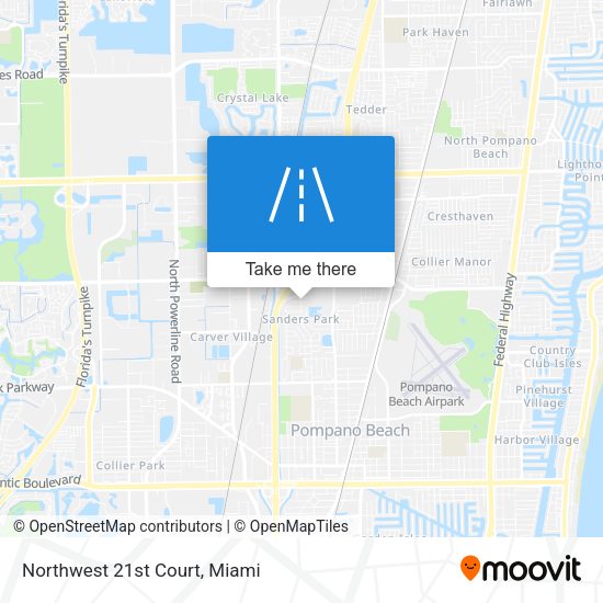 Northwest 21st Court map