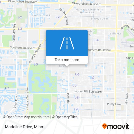 Mapa de Madeline Drive