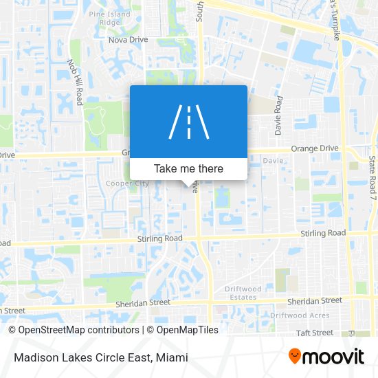 Madison Lakes Circle East map