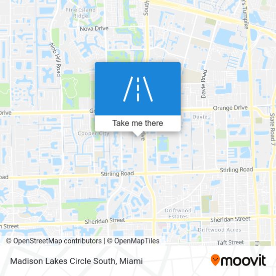 Madison Lakes Circle South map