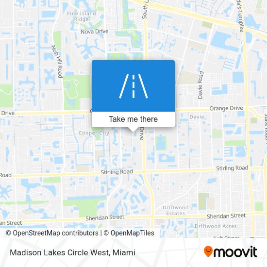 Madison Lakes Circle West map