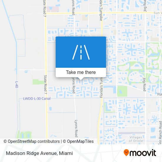 Mapa de Madison Ridge Avenue
