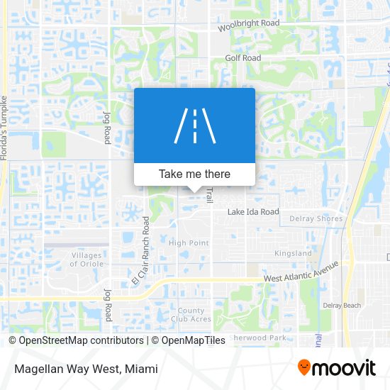 Magellan Way West map