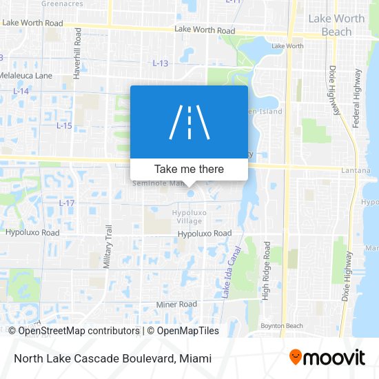 Mapa de North Lake Cascade Boulevard