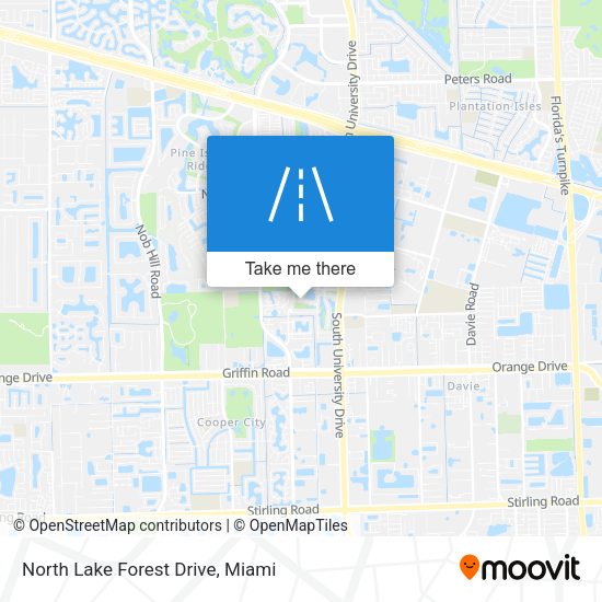 Mapa de North Lake Forest Drive