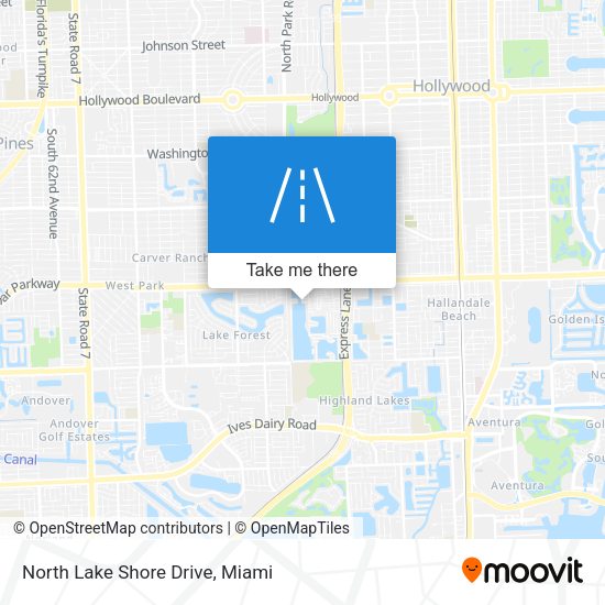North Lake Shore Drive map