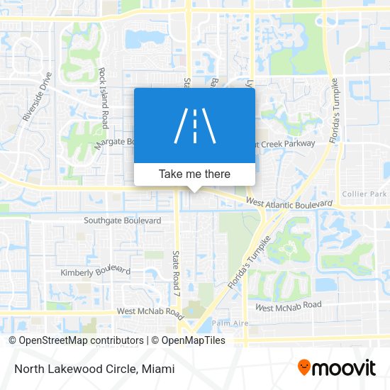 North Lakewood Circle map