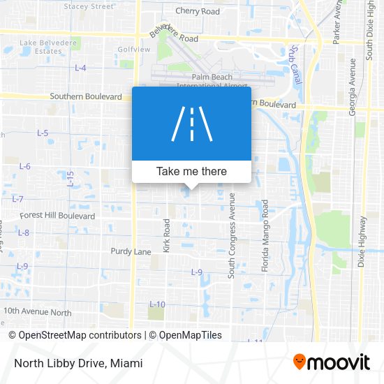 North Libby Drive map